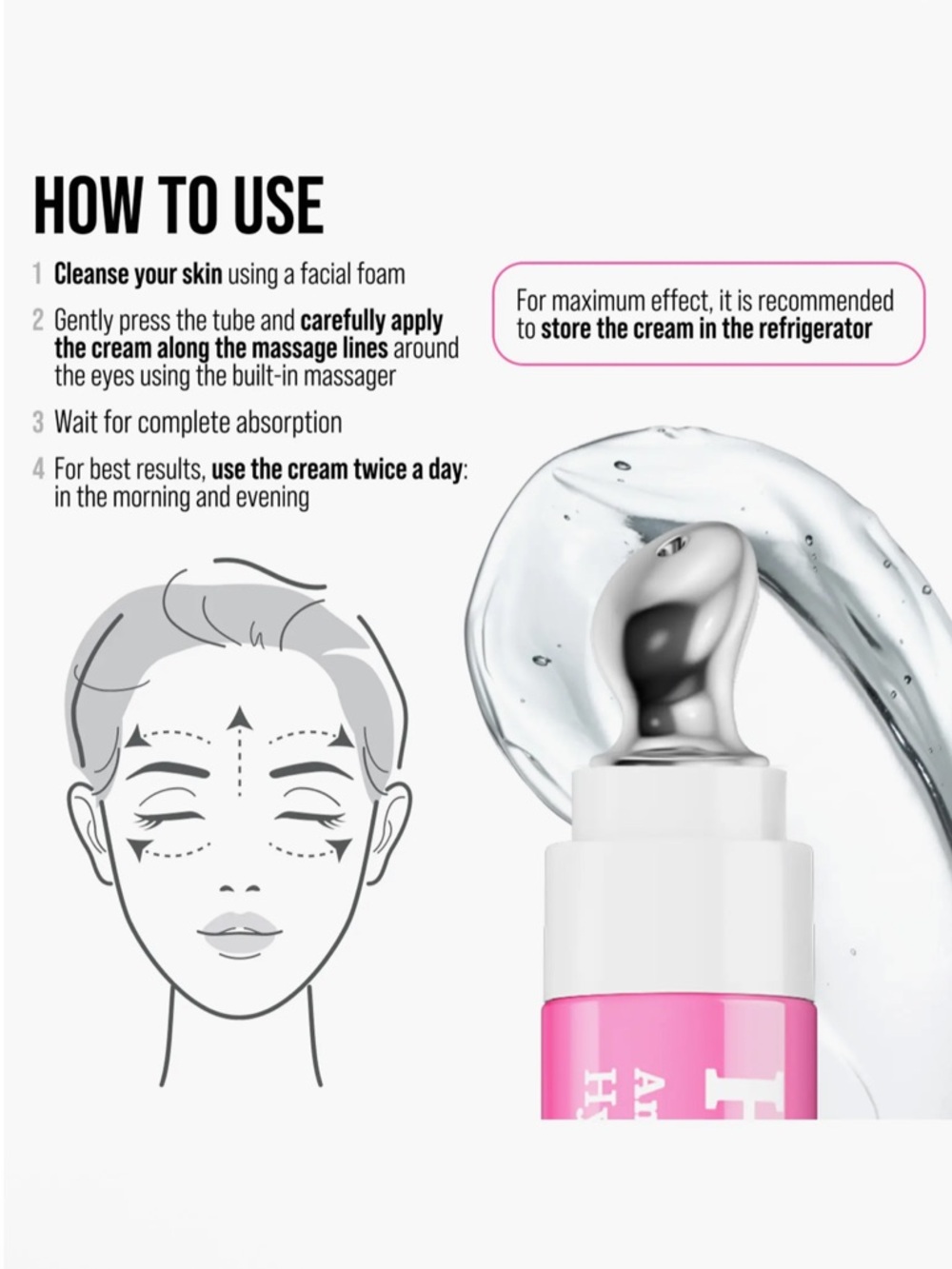 7DAYS Hyaluronic Eye Cream - Pink Hydrating Serum - Picture 4 of 4